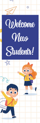 Custom Outdoor Yard Signs Multiple Sizes Welcome New Students