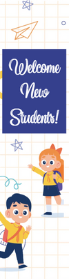 Custom Outdoor Yard Signs Multiple Sizes Welcome New Students