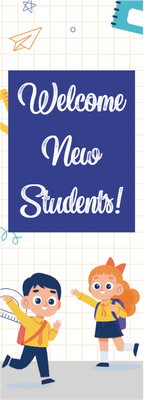 Custom Outdoor Yard Signs Multiple Sizes Welcome New Students