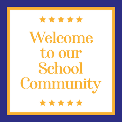 Custom Outdoor Yard Signs Multiple Sizes Welcome School Community