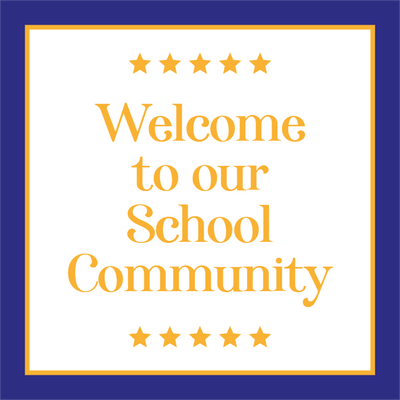Custom Outdoor Yard Signs Multiple Sizes Welcome School Community