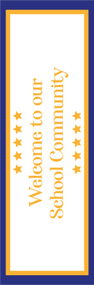 Custom Outdoor Yard Signs Multiple Sizes Welcome School Community