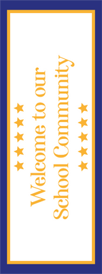 Custom Outdoor Yard Signs Multiple Sizes Welcome School Community