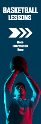 Custom Outdoor Yard Signs Multiple Sizes Basketball Lessons