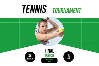 Custom Outdoor Yard Signs Multiple Sizes Tennis Tournament