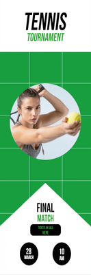 Custom Outdoor Yard Signs Multiple Sizes Tennis Tournament