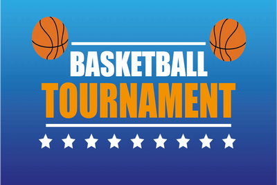 Custom Outdoor Yard Signs Multiple Sizes Basketball Tournament
