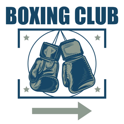 Custom Outdoor Yard Signs Multiple Sizes Boxing Club