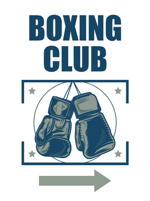 Custom Outdoor Yard Signs Multiple Sizes Boxing Club