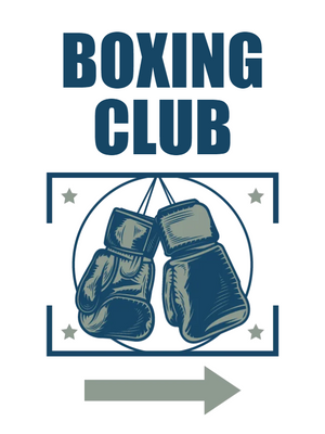 Custom Outdoor Yard Signs Multiple Sizes Boxing Club