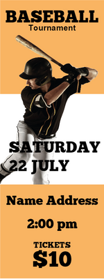 Custom Outdoor Yard Signs Multiple Sizes Baseball Tournament
