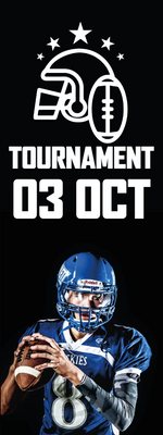 Custom Outdoor Yard Signs Multiple Sizes Tournament Football