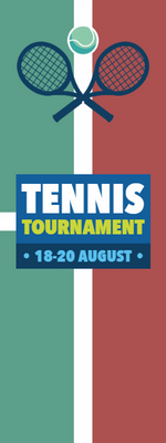 Custom Outdoor Yard Signs Multiple Sizes Tennis Tournament