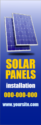 Custom Outdoor Yard Signs Multiple Sizes Solar Installation