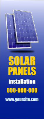 Custom Outdoor Yard Signs Multiple Sizes Solar Installation
