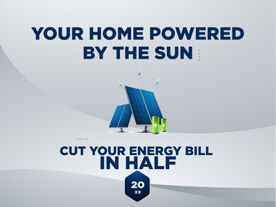 Custom Outdoor Yard Signs Multiple Sizes Your Home Powered by the Sun