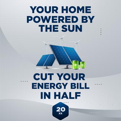 Custom Outdoor Yard Signs Multiple Sizes Your Home Powered by the Sun