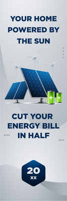 Custom Outdoor Yard Signs Multiple Sizes Your Home Powered by the Sun