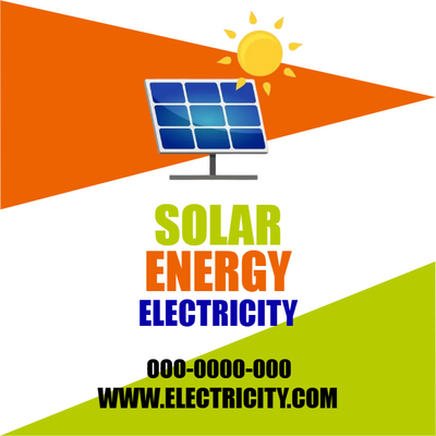 Custom Outdoor Yard Signs Multiple Sizes Solar Energy Electricity