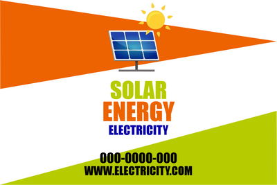 Custom Outdoor Yard Signs Multiple Sizes Solar Energy Electricity