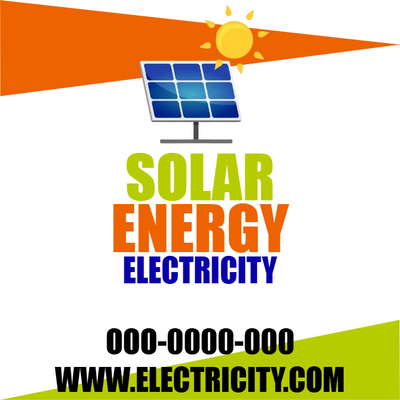 Custom Outdoor Yard Signs Multiple Sizes Solar Energy Electricity