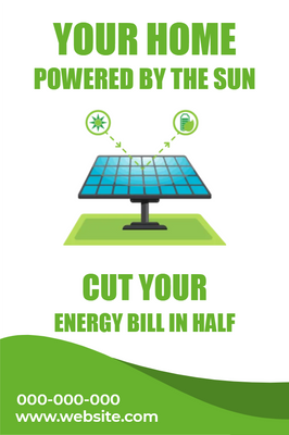 Custom Outdoor Yard Signs Multiple Sizes Cut Your Energy Bill in Half