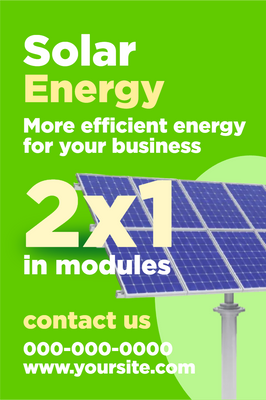Custom Outdoor Yard Signs Multiple Sizes Solar Efficient Energy