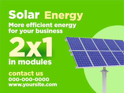 Custom Outdoor Yard Signs Multiple Sizes Solar Efficient Energy