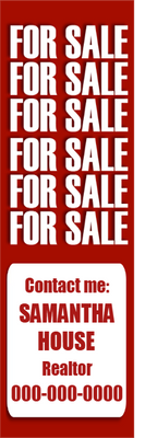 Custom Outdoor Yard Signs Multiple Sizes Agent Name