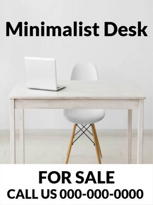 Custom Outdoor Yard Signs Multiple Sizes Minimalist Desk