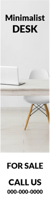 Custom Outdoor Yard Signs Multiple Sizes Minimalist Desk