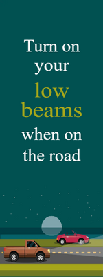 Custom Outdoor Yard Signs Multiple Sizes Low Beams