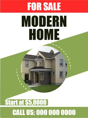 Custom Outdoor Yard Signs Multiple Sizes Home for Sale