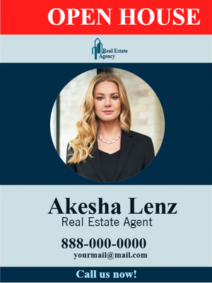 Custom Outdoor Yard Signs Multiple Sizes Real Estate Agent