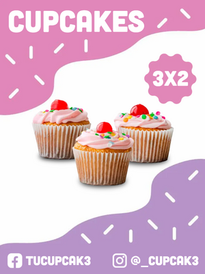 Custom Outdoor Yard Signs Multiple Sizes Cupcakes 3x2