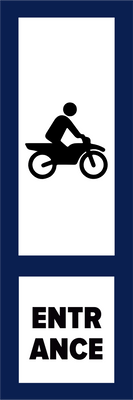 Custom Outdoor Yard Signs Multiple Sizes Motor Bike Entrance