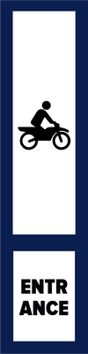 Custom Outdoor Yard Signs Multiple Sizes Motor Bike Entrance