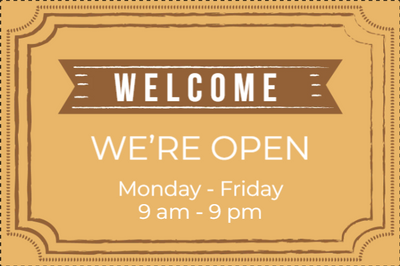 Custom Outdoor Yard Signs Multiple Sizes We Are Open