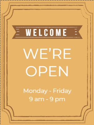 Custom Outdoor Yard Signs Multiple Sizes We Are Open