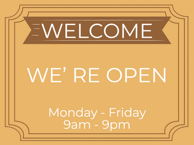 Custom Outdoor Yard Signs Multiple Sizes We Are Open
