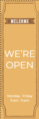 Custom Outdoor Yard Signs Multiple Sizes We Are Open