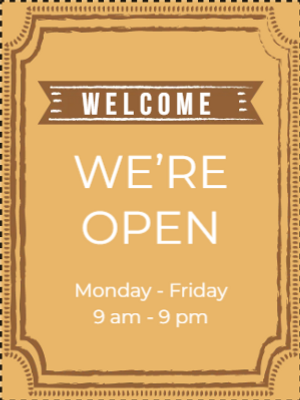 Custom Outdoor Yard Signs Multiple Sizes We Are Open