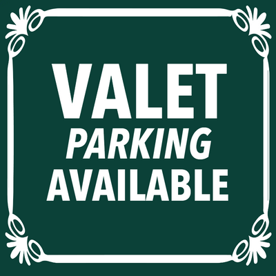 Custom Outdoor Yard Signs Multiple Sizes Valet Parking Available