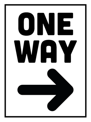 Custom Outdoor Yard Signs Multiple Sizes One Way