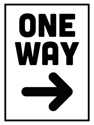 Custom Outdoor Yard Signs Multiple Sizes One Way
