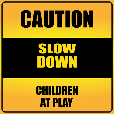 Custom Outdoor Yard Signs Multiple Sizes Caution Slow Down