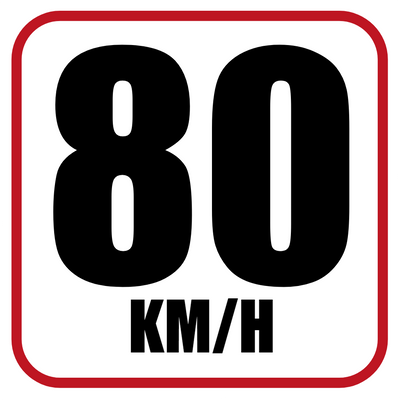 Custom Outdoor Yard Signs Multiple Sizes Speed Limit 80 KM/hr