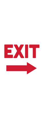 Custom Outdoor Yard Signs Multiple Sizes Exit Way