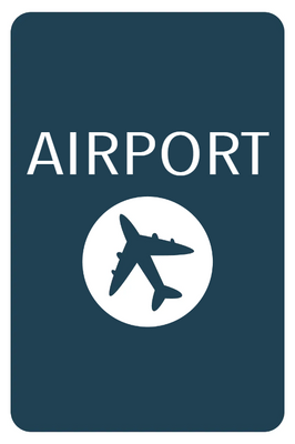 Custom Outdoor Yard Signs Multiple Sizes Airport Way
