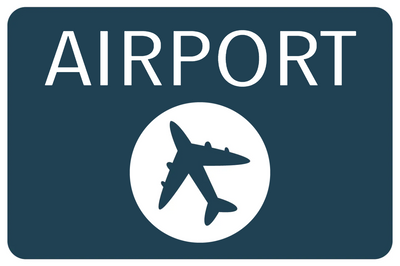 Custom Outdoor Yard Signs Multiple Sizes Airport Way